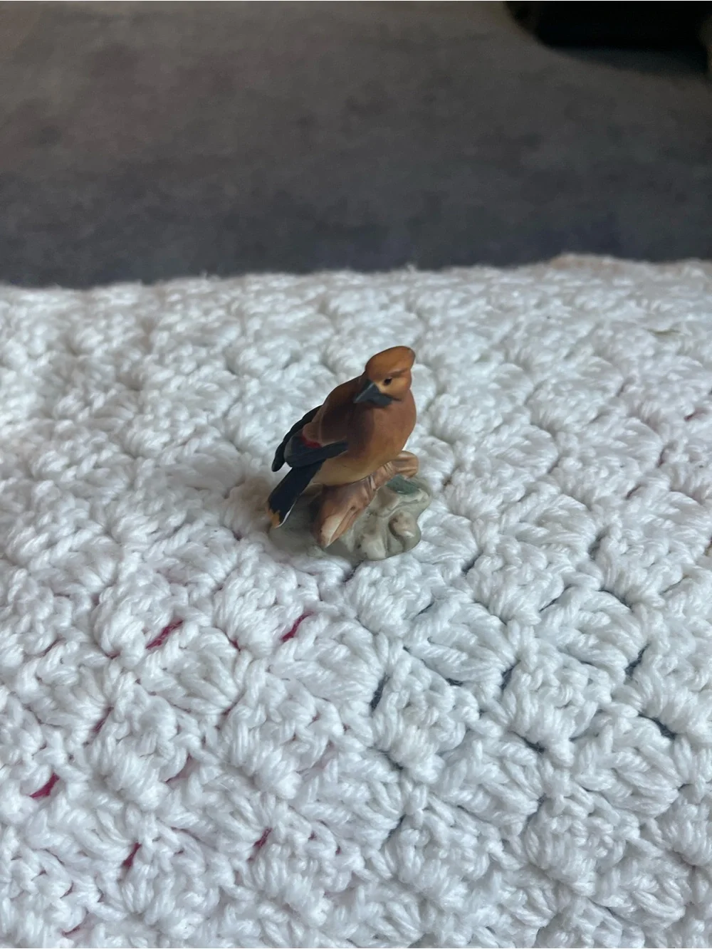 Three little Birds Hand-Painted porcelain Bird Figurine Set -